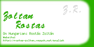 zoltan rostas business card